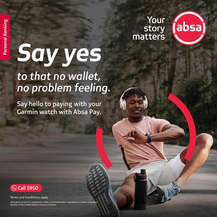 Absa Pay has just launched on Garmin watches, putting the power to pay right on your wrist. Whether you’re grabbing a pre-workout snack or out shopping, simply tap and go at any NFC-enabled terminal 

Absa Pay is now available on Garmin watches.